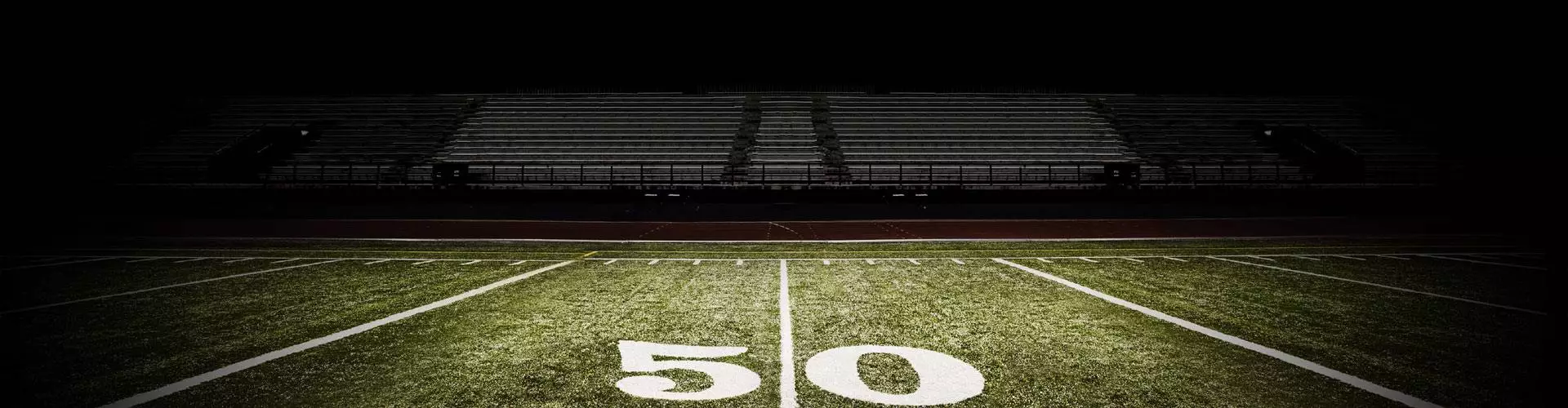 football field 50 yard line